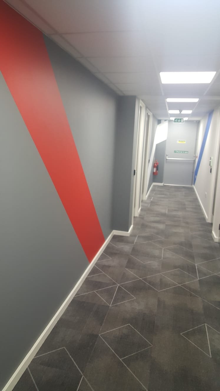 Corridor  - Painted Wide Stripes